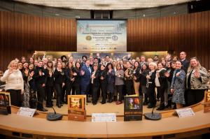 Speakers of the 74th Anniversary of the UDHR at Room XVIII of Palais des Nations, UN Geneva.