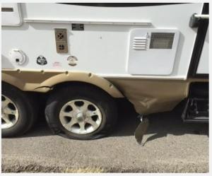 Typical Blowout Damage without RV-DE-FENDER