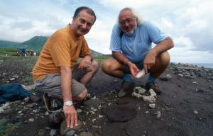 Sir Tony Robinson and Professor Mick Aston