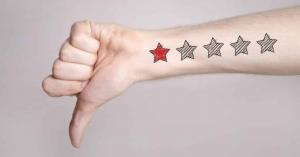 One star, thumbs down