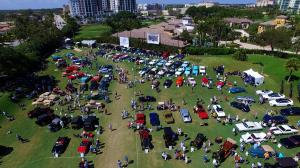 Aerial view of the stunning show field from The Boca Raton Concours d’Elegance