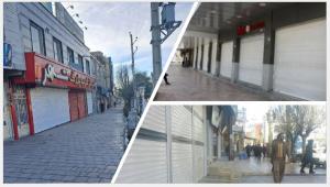Activists in the cities of Tehran, Kerman, Kamyaran, Saqqez, Sanandaj, Eyvan, Ravansar, Javanrud, Bukan, Kuzaran, Shanin Shahr, and others are reporting continued strikes by merchants and storeowners across these cities.