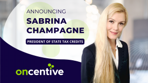 OnCentive Announces Sabrina Champagne as President of State Tax Credits