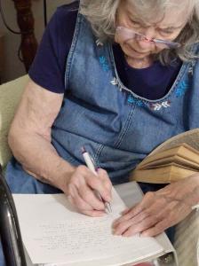 Kim Gregory's Mother Writing