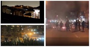 On Salsabil Street, protesters blocked a road and chanted, “This is the year Khamenei will be overthrown!” In the Sadeghiyeh district, protesters were chanting, “Khamenei is a murderer, his rule is illegitimate!”