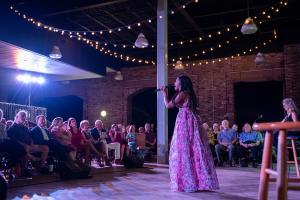 Temperance Jones performing for Opera Mississippi on Sept. 17, 2022 for their 77th season kickoff event at the Jackson Yacht Club.
