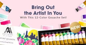 Add vibrant color and beautiful texture to your artwork with Altenew's Artists' Gouache Set - Strolling Through New York!