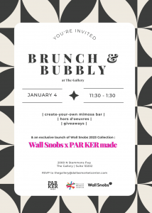 Dallas Market’s The Gallery Present’s Wall Snobs collaboration with PAR KER made exclusive launch event