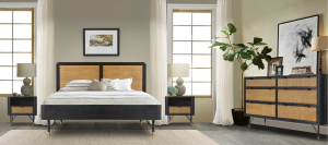 The Saratoga Collection features Black Acacia and Rattan and the perfect look for bedrooms or guest rooms.