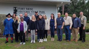 Rep. Sam Garrison visits Fort Mose Historic State Park near St. Augustine.