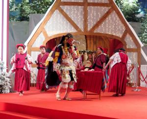 The celebration is a fusion of Spanish and indigenous themes unique to Guatemala.