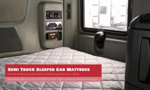Semi Truck Mattresses now available from Direct Bed in all custom sizes and thickness