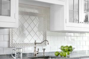 White tile fancy Kitchen