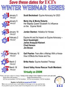 Graphic of ECI Winter Webinar Speakers 2023