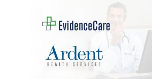 Logos for Ardent Health Services and EvidenceCare Partnership
