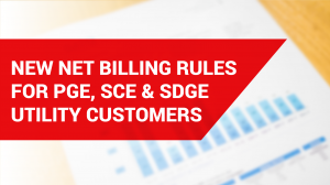 New Commercial solar net billing NEM 3 rules for PGE SCE and SDGE customers