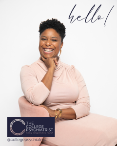 Picture of Dr. Bianca Busch smiling. Welcome to The College Psychiatrist.