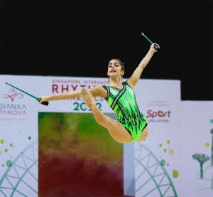 In the picture: Ayala Michaely, Singaporean rhythmic gymnast