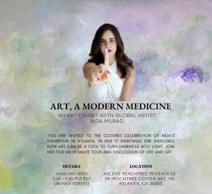 An Art Exhibit With Global Artist Aida Murad
