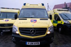 New ambulances delivered by Ukraine Friends to the front lines this week.