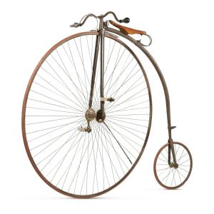 English 1884 Rudge 54-inch high-wheel bicycle in untouched original condition, serial # “1260”, outfitted with a new Kirkpatrick-style saddle (est. CA$4,000-$6,000).
