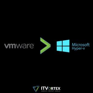 VMware greater than Microsoft Hyper-V Graphic
