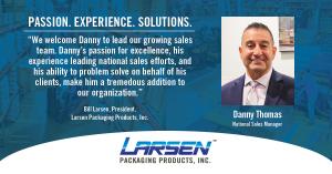 Danny Thomas hired at Larsen Packaging Products Inc.