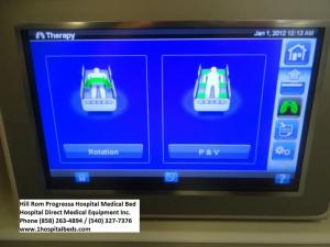 Air mattress features on a Hill Rom Progressa bed