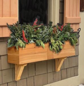 Cedar Window Box with Reinforced PVC Core