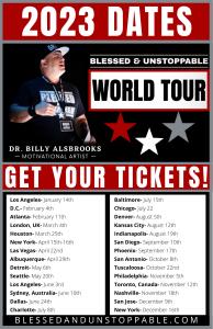 Billy Allsbrooks 2023 World Tour Dates