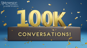 Figure 1. SIMmersion celebrated 100,000 conversations in 2022