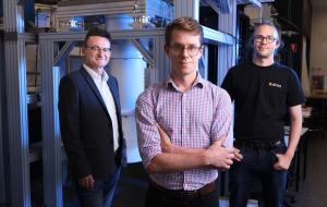 Diraq team behind the new discovery: Prof Andrew Dzurak, Dr Will Gilbert and Dr Tuomo Tanttu