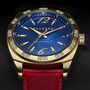 Aquamarine 36 Gold Case