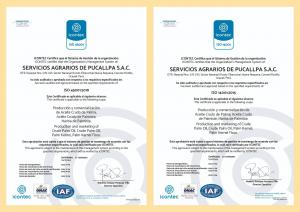 ISO 14001 AND 450001 CERTIFICATIONS