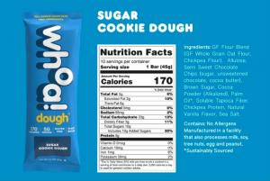 Whoa Dough Nutrition Facts-Sugar Cookie