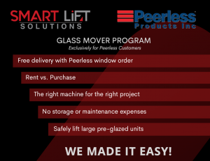 Peerless Windows Offers SmartLift Glass Movers