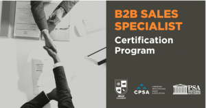 Header for B2B Sales Specialist Program
