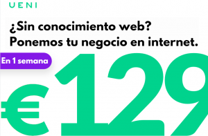 Imagen: ¿Sin conocimiento web? Ponemos tu negocio en Internet. En una semana. 129€. UENI.