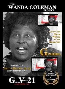 GV21 THE WANDA COLEMAN PROJECT: Genius. (period) Cover