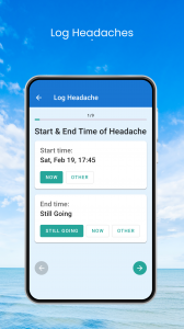 Apstron Science's Headache Mobile App Headache Evalaution
