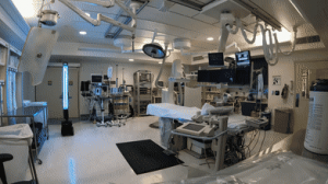 OhmniClean UV-C Disinfection Robot in an Operating Room