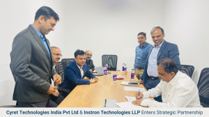 Cyret Technologies Partners with Instron Technolgies - Official Signing