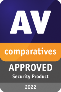 AV-Comparatives-Zertifizierung für geprüftes Sicherheitsprodukte 2022.