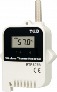 The RTR507B connects to our temperature/high precision humidity sensor enabling it to measure and record temperatures from -25 to 70℃ and humidity from 0 to 99% RH with superior accuracy.