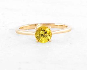 Yellow Sapphire Ring GR014