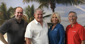 Welcoming Mobility City to VGM's U.S. Rehab(pictured from left to right): Tyler Mahncke, VP U.S. Rehab, Vincent and Diane Baratta, COO and CEO, Mobility City Holdings Inc; Gerry Finazzo, Regional Account Manager, VGM & Associates