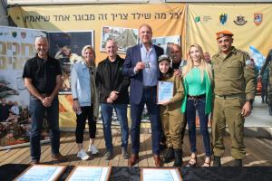 Cannabis King “Big Mike” Straumietis Celebrates with 8 Young Israelis with Cerebral Palsy Inducted into the Israel Defense Forces