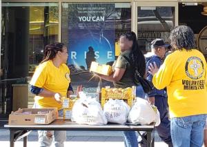 Scientology Volunteer Ministers of Inglewood, California, held a food drive in honor of Martin Luther King Jr. Day of Service to help neighbors experiencing food insecurity.