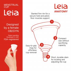 Leia Menstrual cup anatomy
