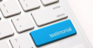 Keyboard with Testimonial Button